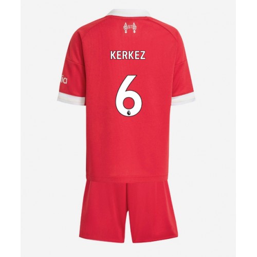Liverpool Milos Kerkez #6 Hemmaställ Barn 2025-26 Kortärmad (+ Korta byxor) Liverpool Milos Kerkez #6 Hemmaställ Barn 2025-26 Kortärmad (+ Korta byxor)
